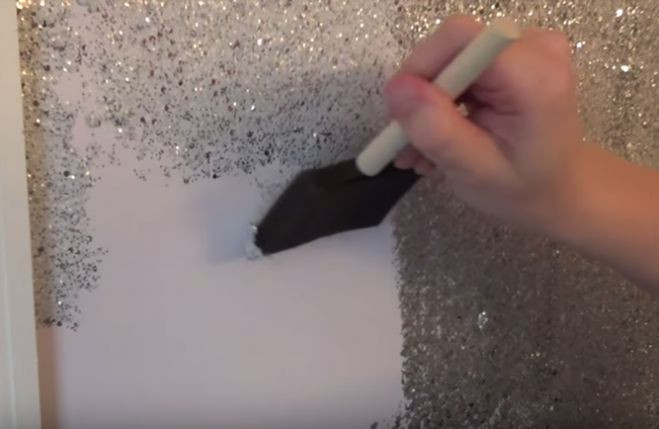 Best ideas about DIY Glitter Wall Paint
. Save or Pin How To Design Your Walls With Mod Podge And Glitter Now.