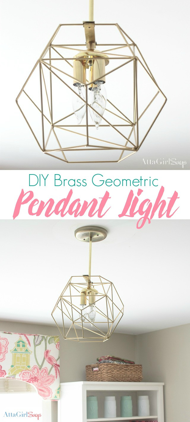 Best ideas about DIY Globe Light
. Save or Pin DIY Geometric Globe Pendant Light Atta Girl Says Now.