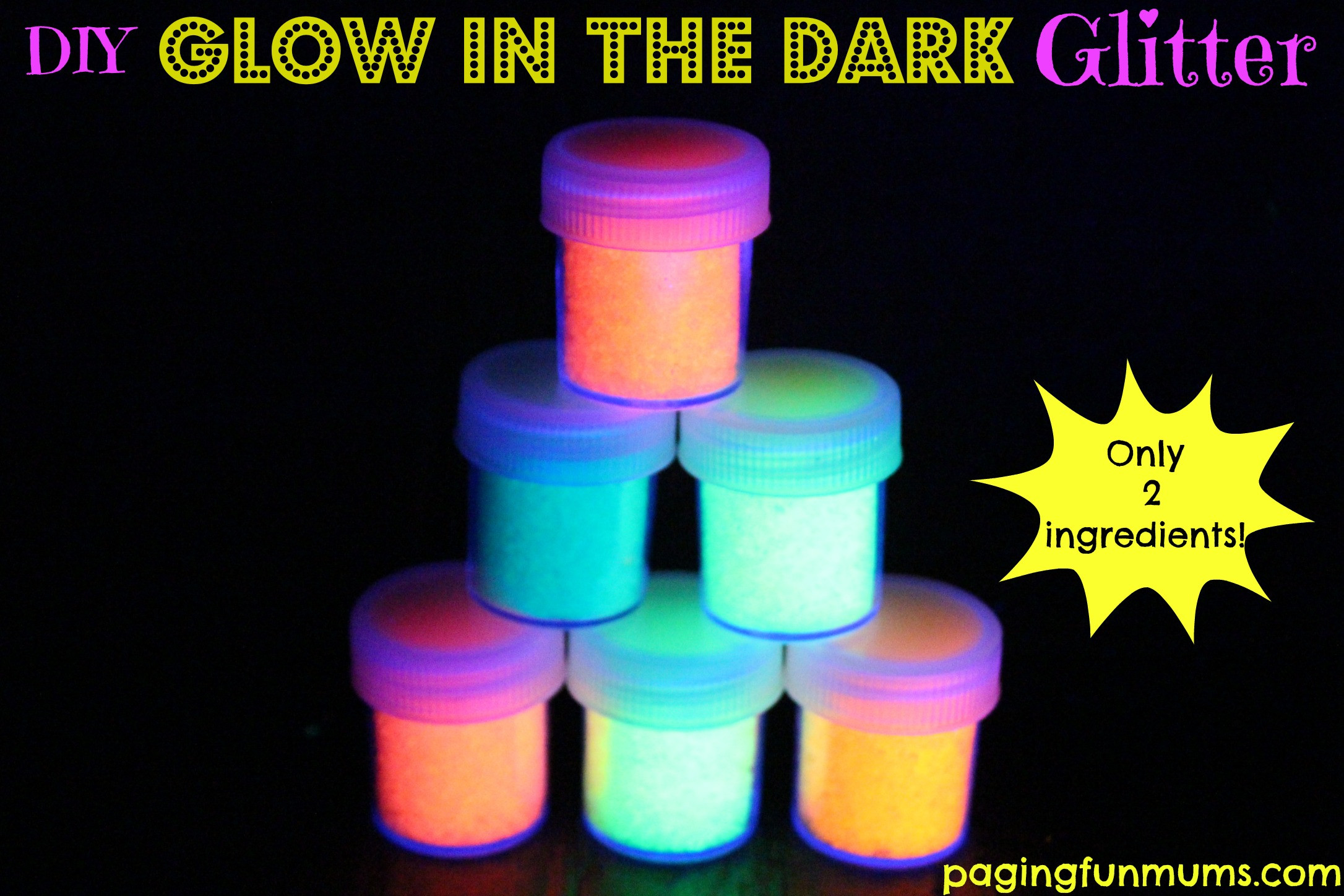 Best ideas about DIY Glow In The Dark Paint
. Save or Pin DIY Glow in the dark Glitter Paging Fun Mums Now.