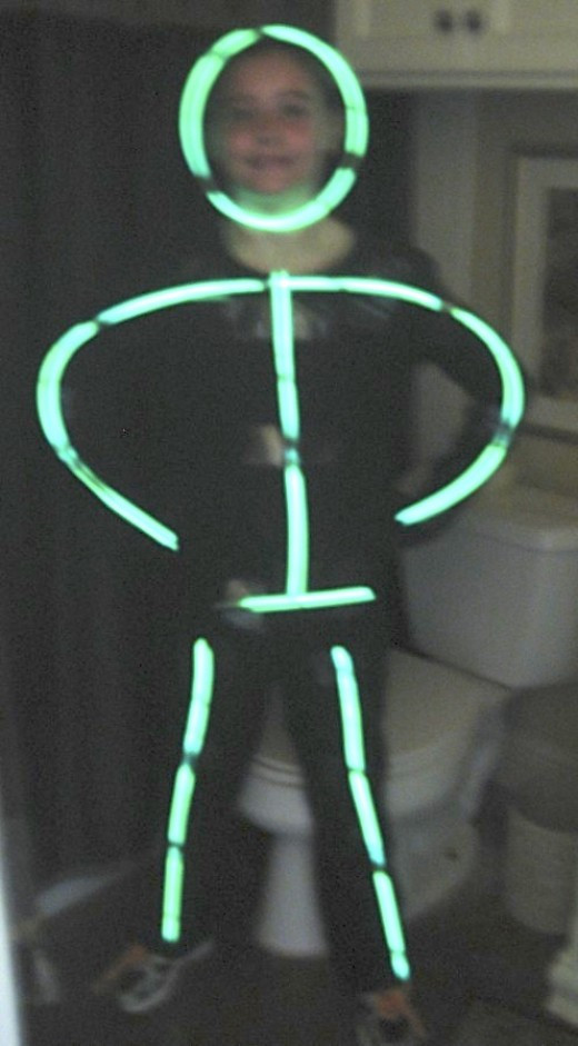 Best ideas about DIY Glow Stick Costume
. Save or Pin How to Make a Glow in the Dark Stick Man Halloween Costume Now.