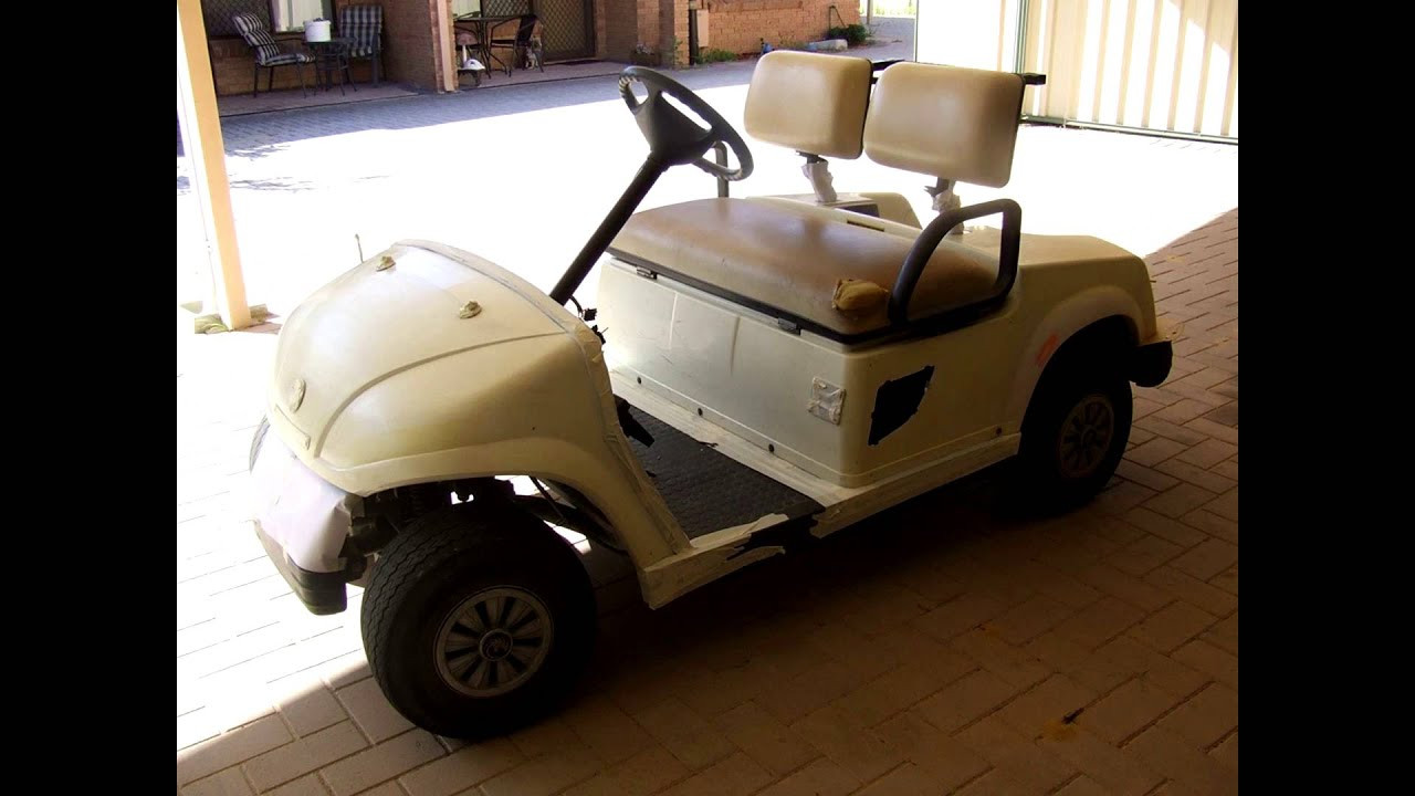 Best ideas about DIY Golf Cart
. Save or Pin Electric Golf Buggy Cart DIY spray painting Now.
