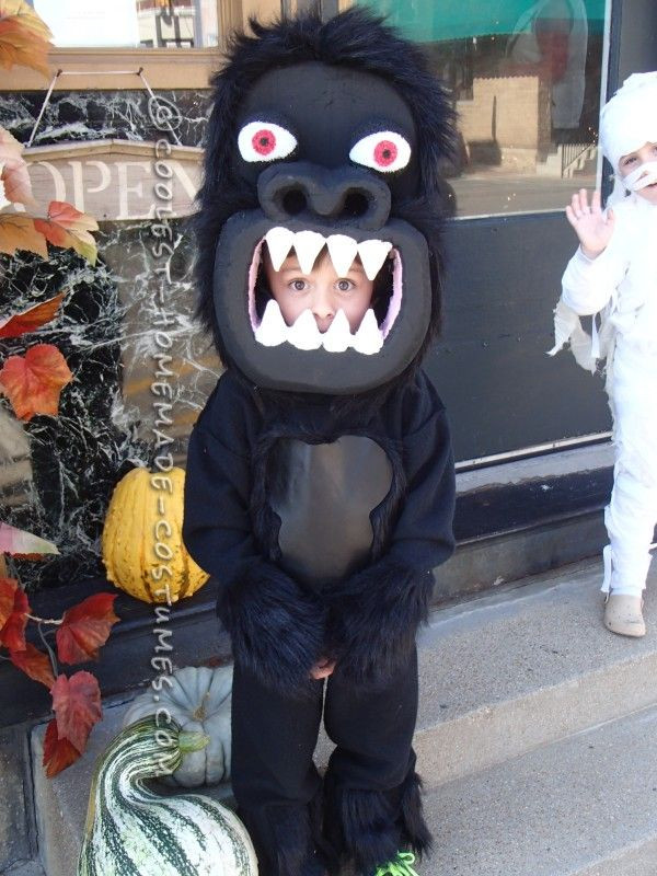 Best ideas about DIY Gorilla Costume
. Save or Pin Awesome Homemade Gorilla Costume for a Boy Now.