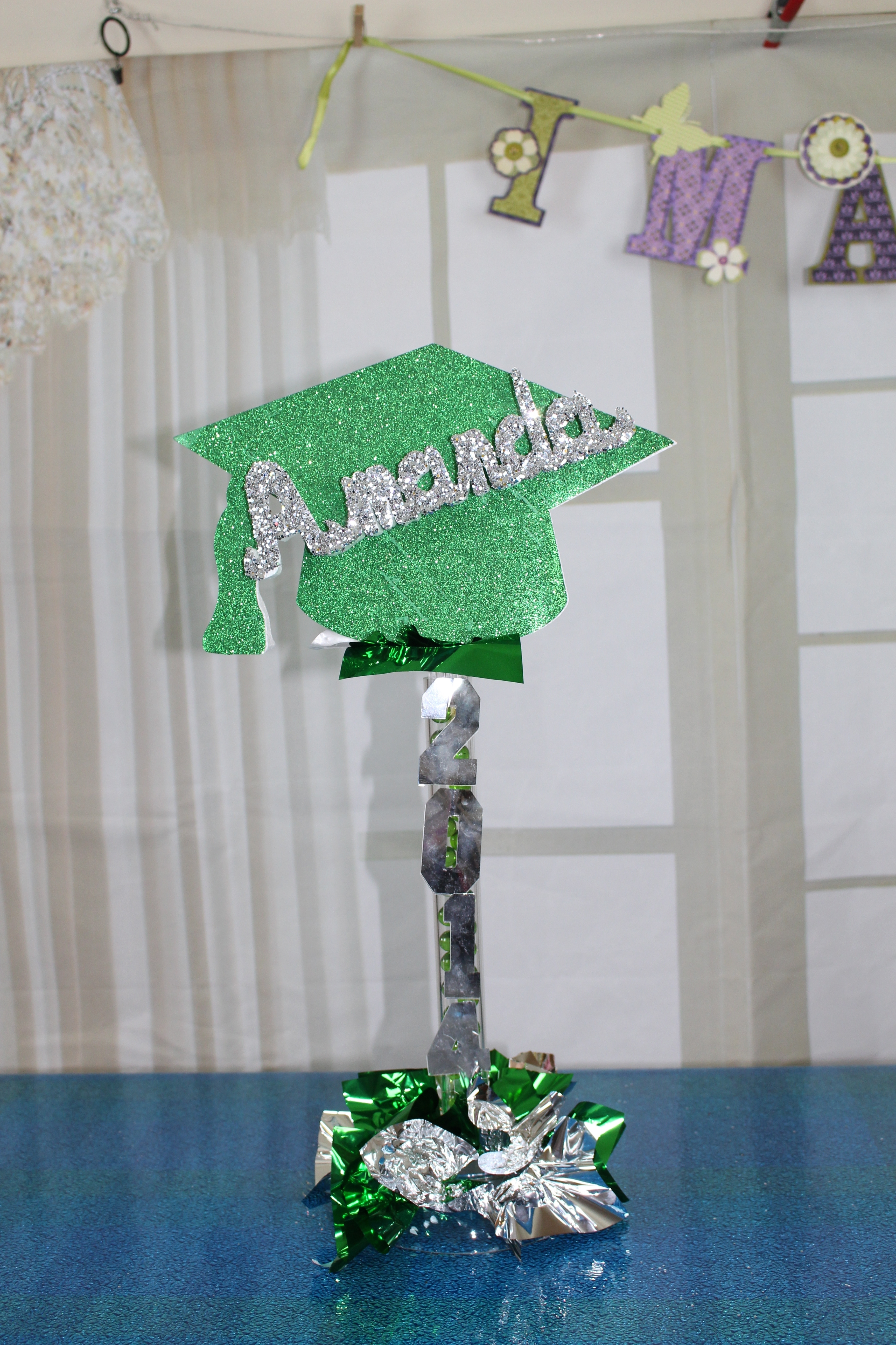 Best ideas about DIY Graduation Centerpieces
. Save or Pin Sweet 16 Candelabras and Centerpieces Now.