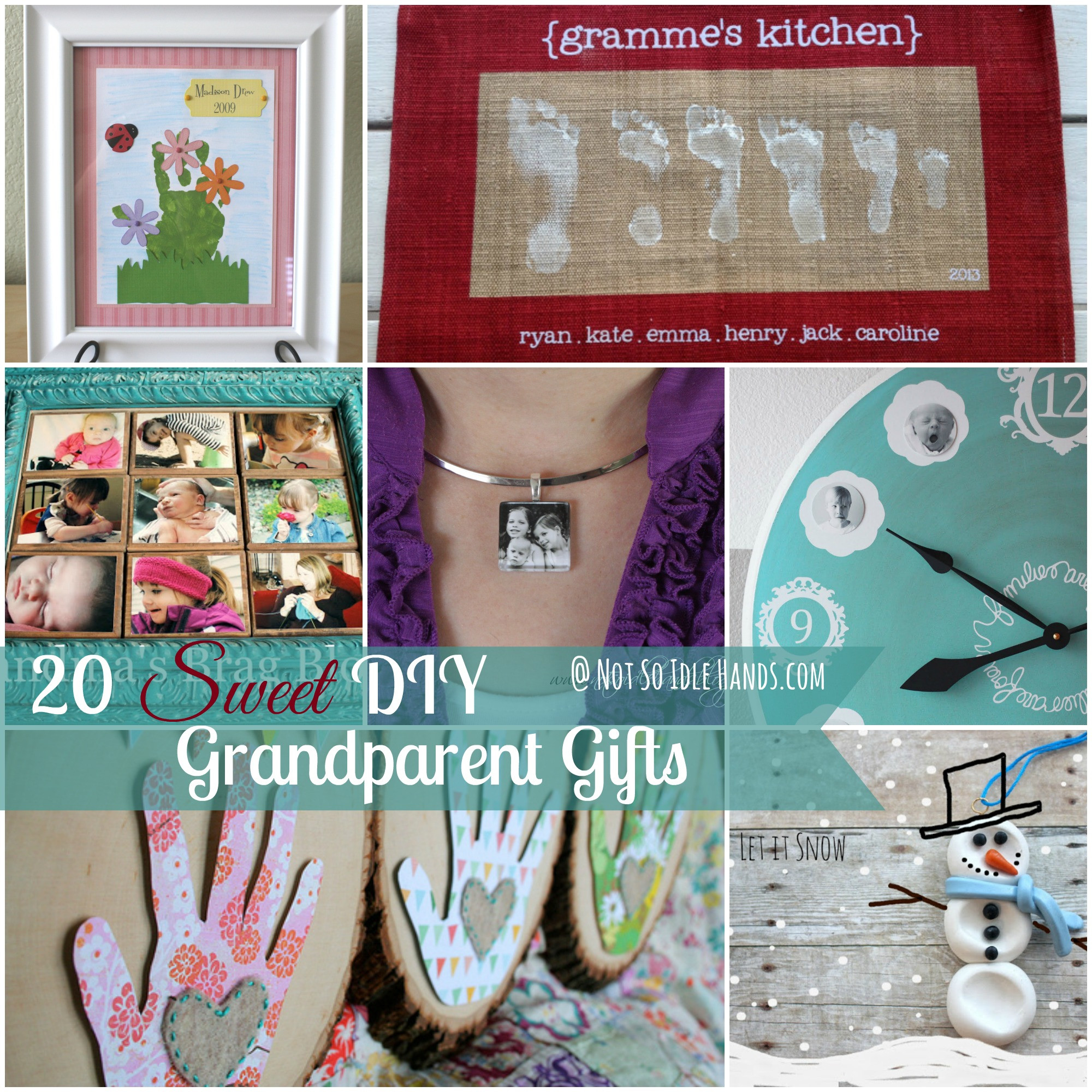 Best ideas about DIY Grandparent Gifts
. Save or Pin 20 Sweet Handmade Grandparent Gifts Now.