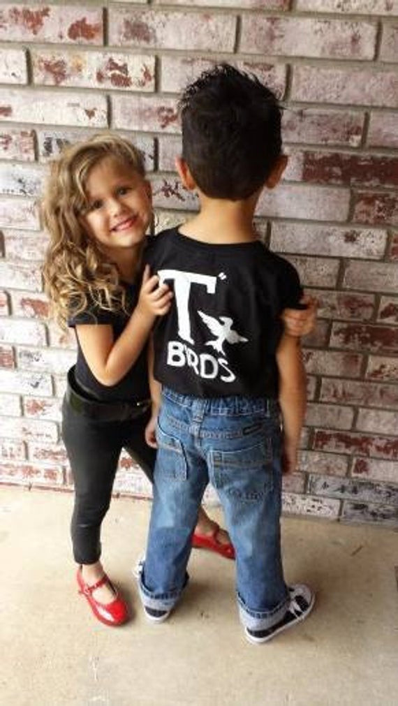 Best ideas about DIY Greaser Costume
. Save or Pin T Birds black child boys shirt Greaser Shirt tee Tshirt black Now.