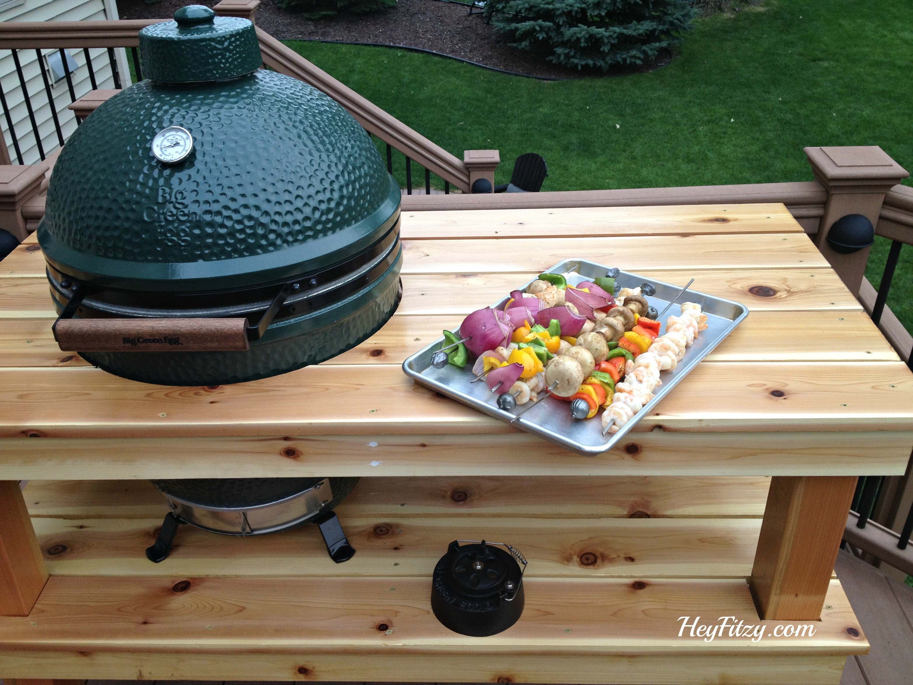 Best ideas about DIY Green Egg Table
. Save or Pin The Big Green Egg DIY Table Hey Fitzy Now.