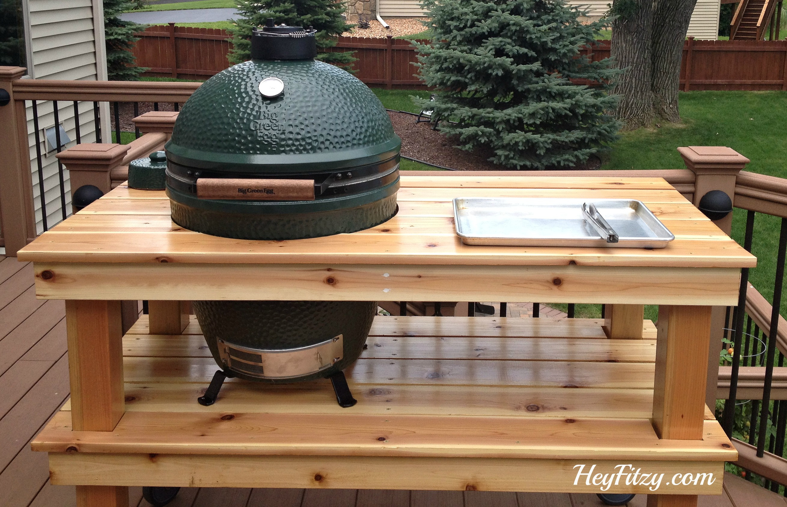 Best ideas about DIY Green Egg Table
. Save or Pin The Big Green Egg DIY Table Hey Fitzy Now.