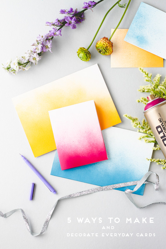 Best ideas about DIY Greeting Card
. Save or Pin Make This 5 DIY Ways to Embellish Notecards and Greeting Now.