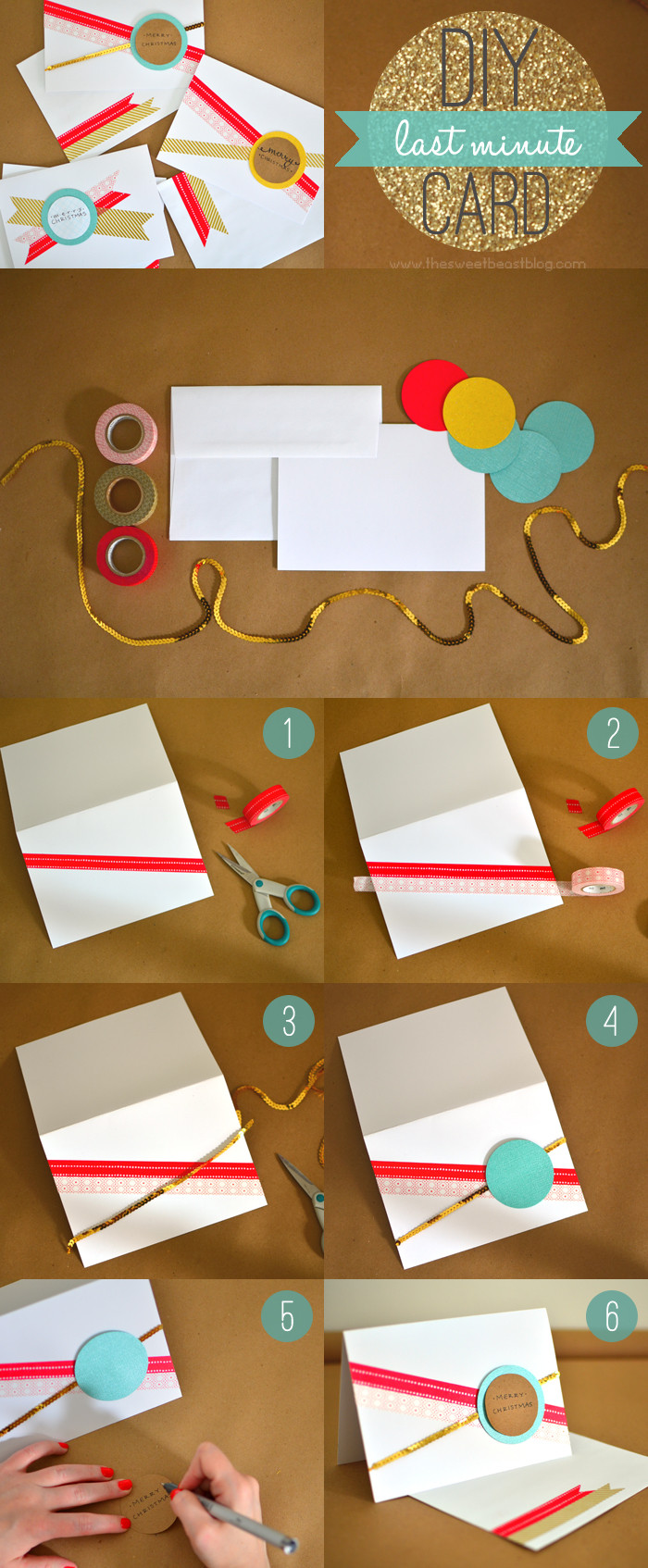 Best ideas about DIY Greeting Card
. Save or Pin DIY Last Minute Greeting Cards Now.