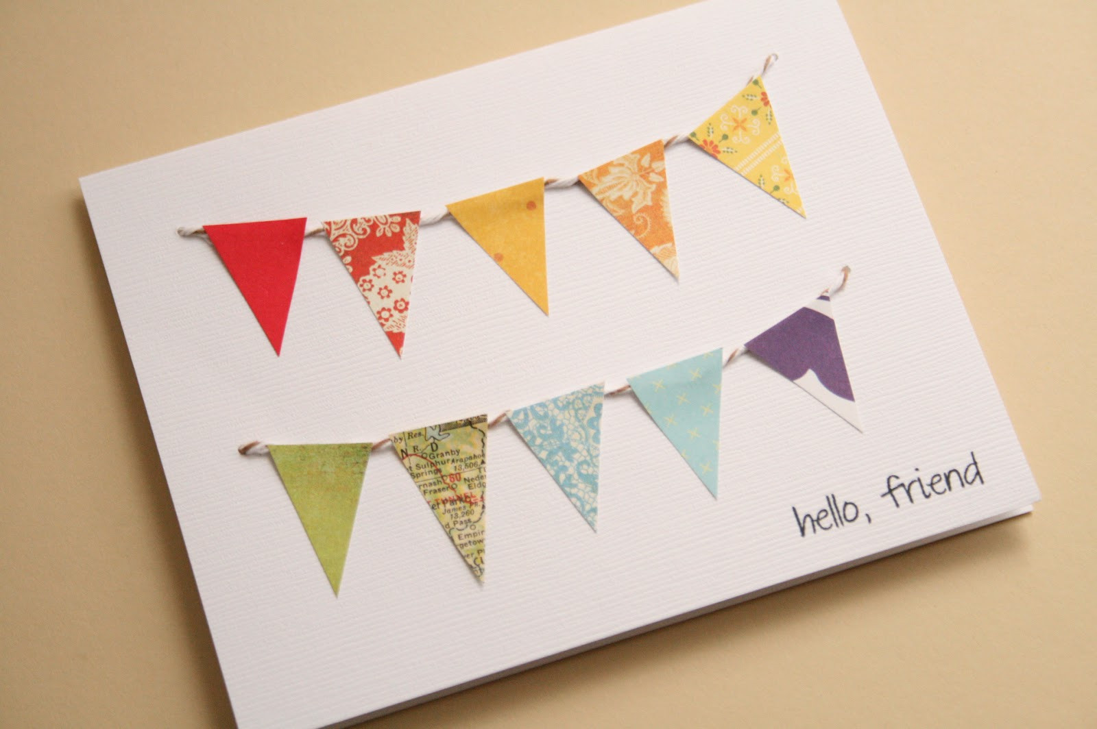 Best ideas about DIY Greetings Cards
. Save or Pin The Creative Place DIY Paper Bunting Greeting Card Now.