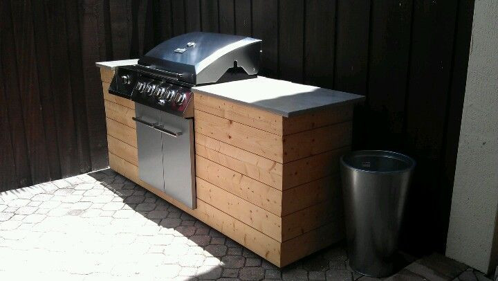 Best ideas about DIY Grill Island
. Save or Pin DIY BBQ Island Wood and concrete countertop Now.