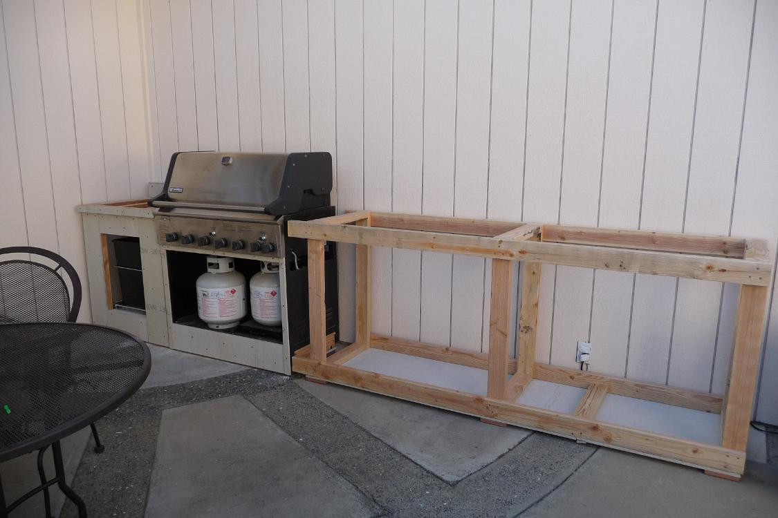 Best ideas about DIY Grill Island
. Save or Pin DIY BBQ outdoor island around existing propane grill cart Now.