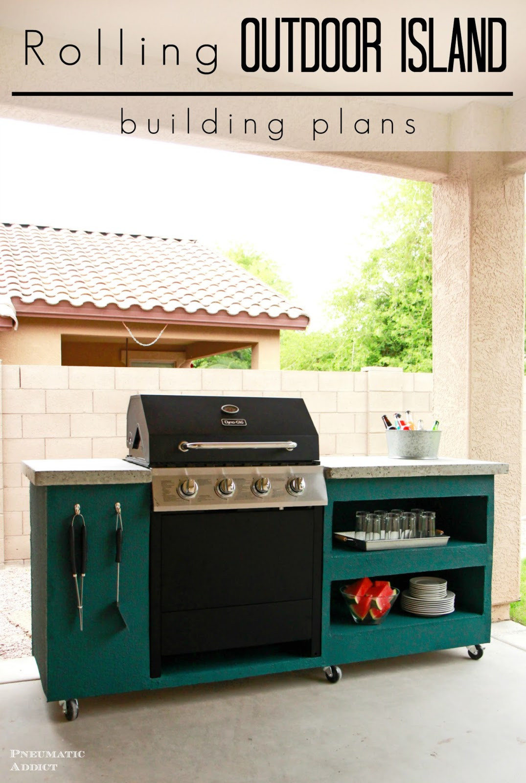 Best ideas about DIY Grill Island
. Save or Pin Pneumatic Addict Rolling Outdoor Island Building Plans Now.