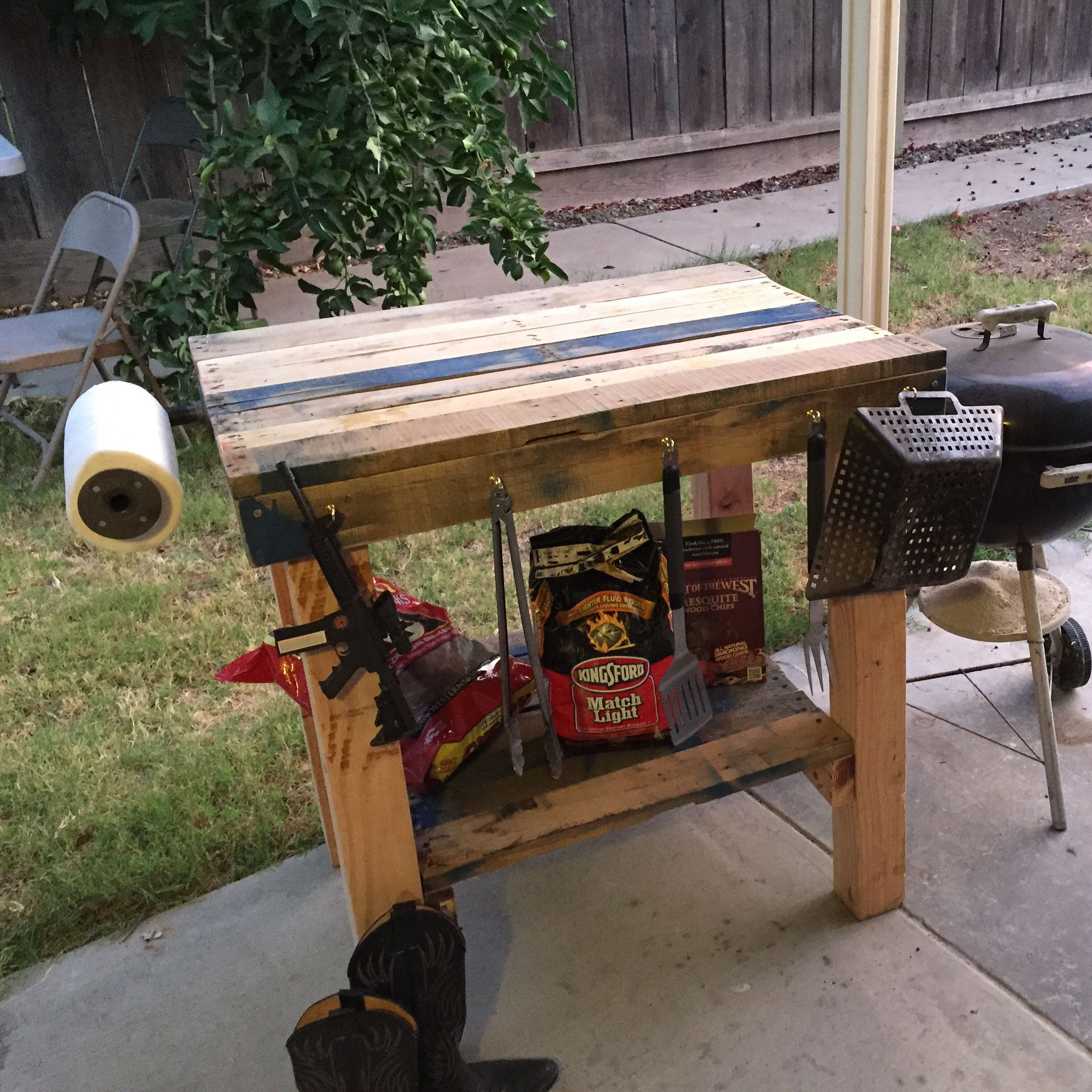 Best ideas about DIY Grilling Table
. Save or Pin Pallet grill table … Now.
