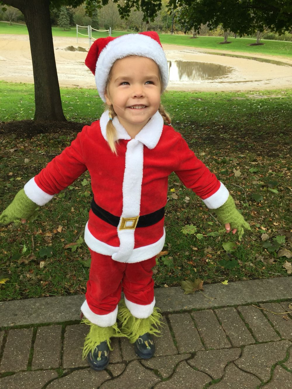 Best ideas about DIY Grinch Costume
. Save or Pin Toddler grinch costume Now.