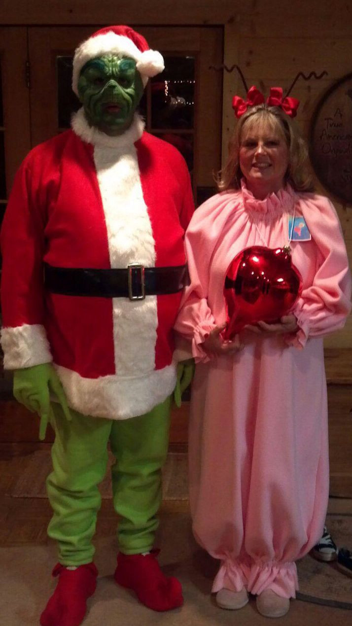 Best ideas about DIY Grinch Costume
. Save or Pin DIY grinch and Cindy Lou who couples halloween costumes Now.