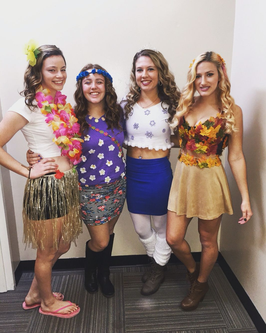 Best ideas about DIY Group Costumes
. Save or Pin DIY group Halloween costume the four seasons Now.