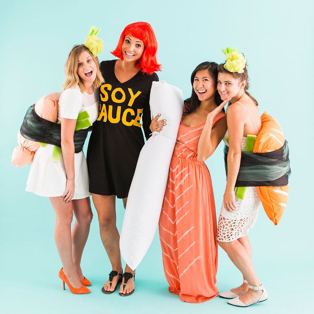 Best ideas about DIY Group Halloween Costume
. Save or Pin Dress Up like Sushi for the Best Group Halloween Costume Now.