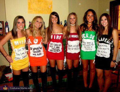 Best ideas about DIY Group Halloween Costume
. Save or Pin Taco Bell Sauce Packets Costume Now.
