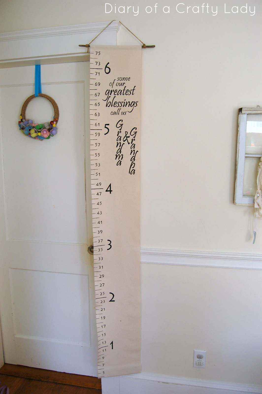 Best ideas about DIY Growth Chart
. Save or Pin Diary of a Crafty Lady DIY Canvas Growth Chart Now.