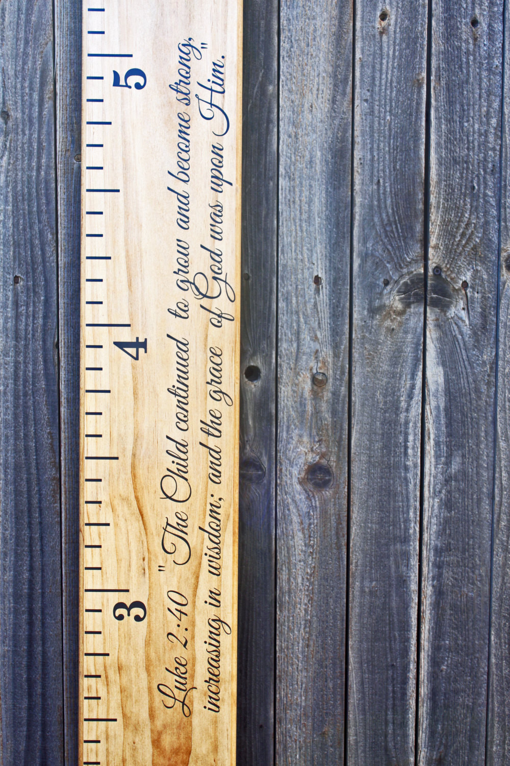 Best ideas about DIY Growth Chart
. Save or Pin DIY Growth Chart Ruler Add Vinyl Decal Bible Verse Now.