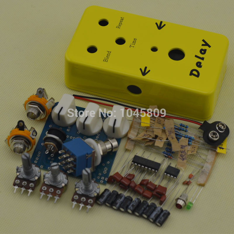 Best ideas about DIY Guitar Pedal Kits
. Save or Pin DIY Delay Guitar Effect Pedal & Yellow Delay Guitar pedals Now.