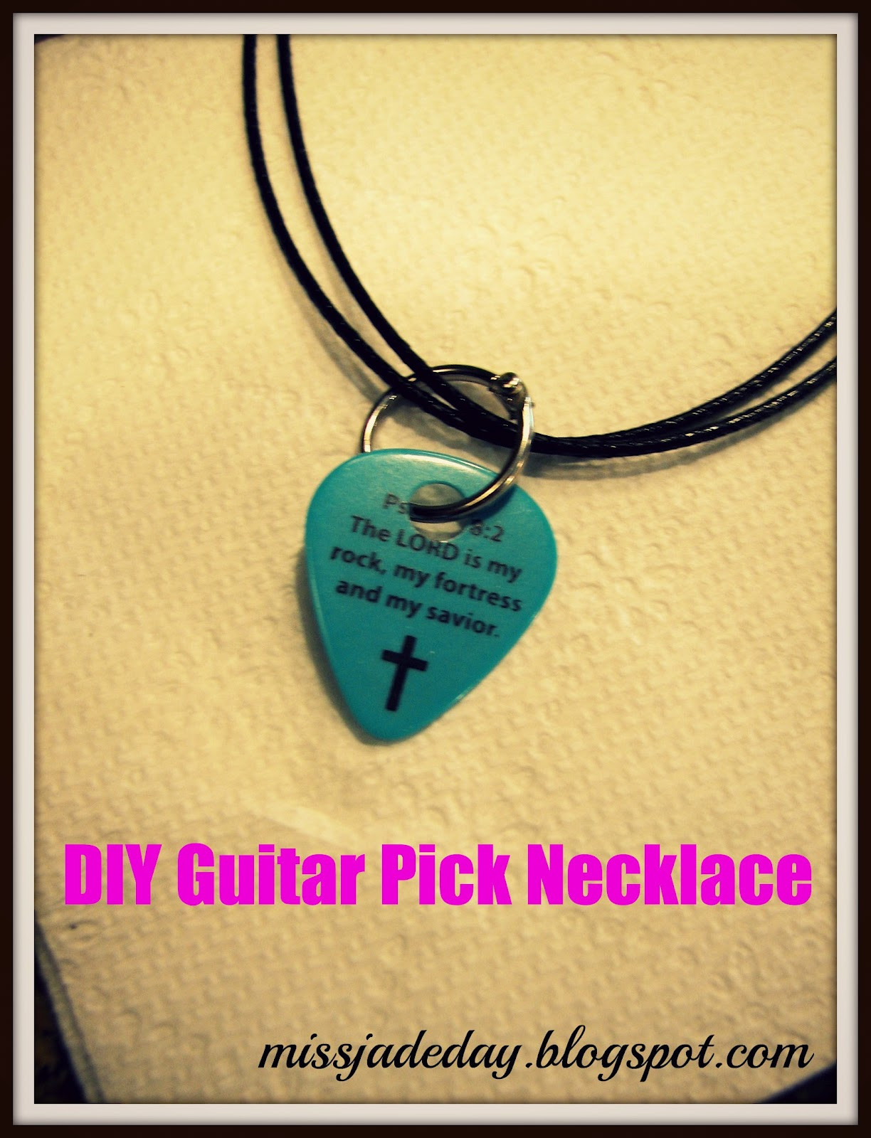 Best ideas about DIY Guitar Pick
. Save or Pin Miss Jade Day DIY Guitar Pick Necklace Now.