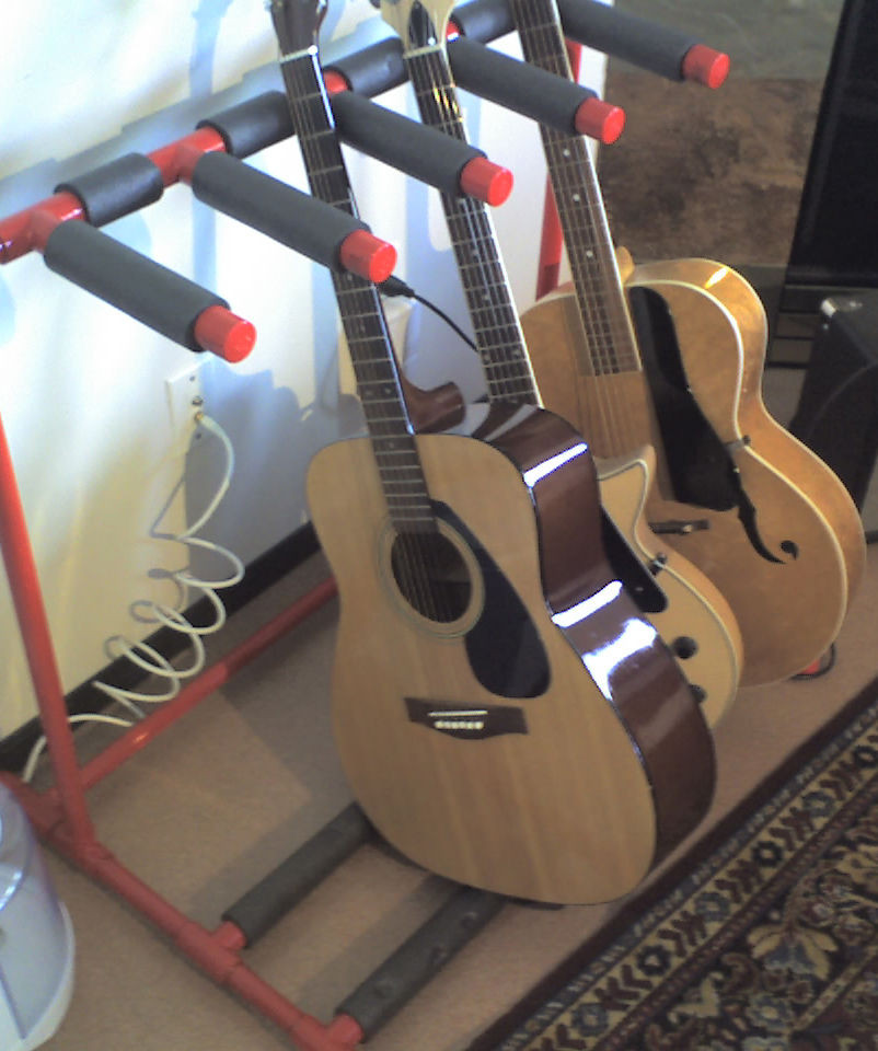 Best ideas about DIY Guitar Rack
. Save or Pin DIY pvc multiple guitar stand Now.