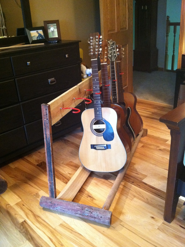 Best ideas about DIY Guitar Stand
. Save or Pin DIY guitar stand oldbarnwood Now.