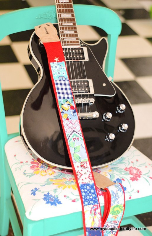 Best ideas about DIY Guitar Strap
. Save or Pin DIY Vintage Flour Sack Guitar Strap My So Called Crafty Life Now.