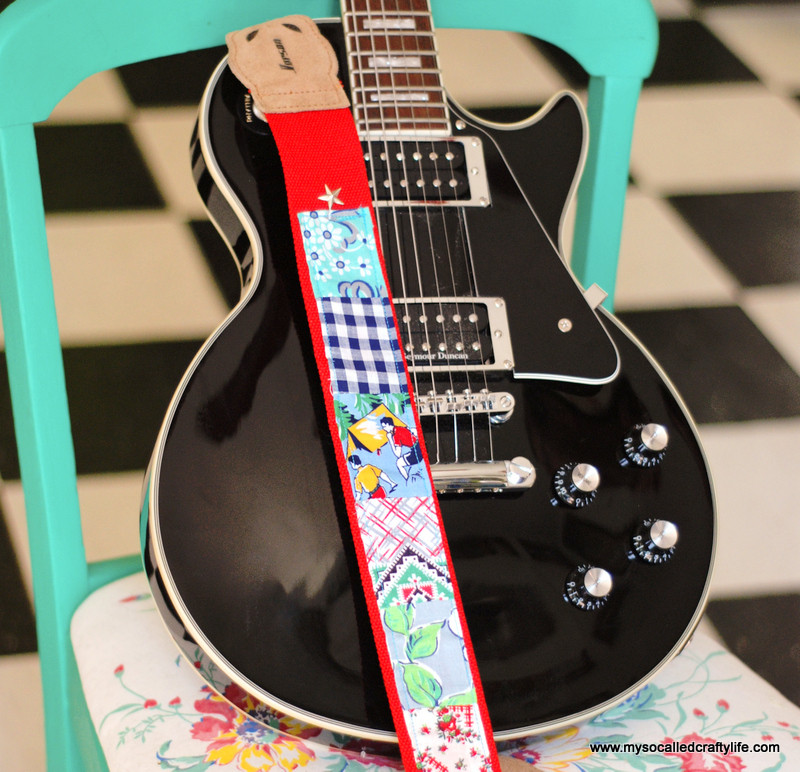 Best ideas about DIY Guitar Strap
. Save or Pin DIY Vintage Flour Sack Guitar Strap My So Called Crafty Life Now.