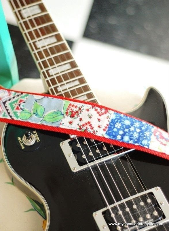 Best ideas about DIY Guitar Strap
. Save or Pin Diy Vintage Flour Sack Guitar Strap · How To Make A Guitar Now.