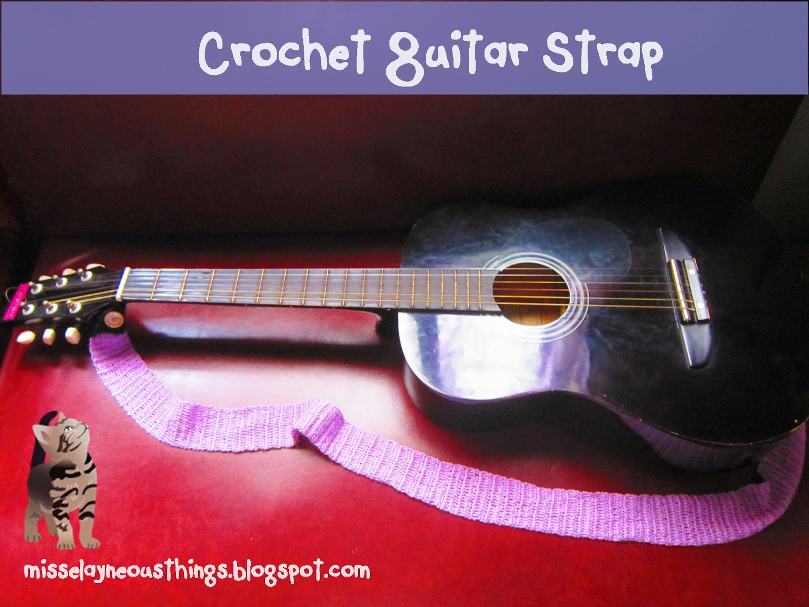 Best ideas about DIY Guitar Strap
. Save or Pin A Blog about Misselayneous Things DIY Crochet Your Own Now.