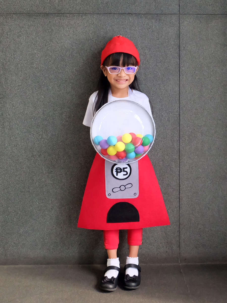 Best ideas about DIY Gumball Costume
. Save or Pin DIY No Sew Gumball Machine Costume – A Crafted Lifestyle Now.