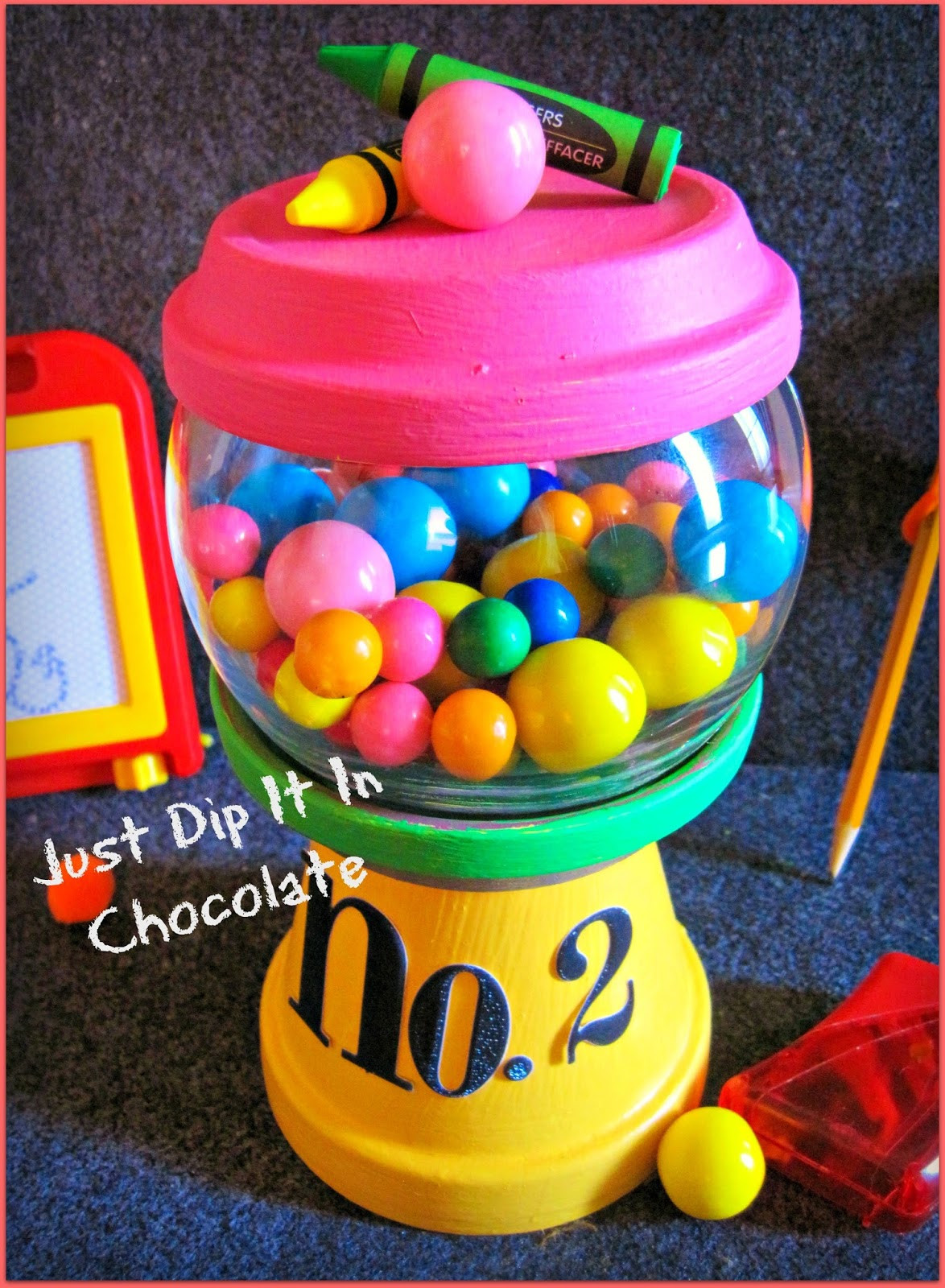 Best ideas about DIY Gumball Machine
. Save or Pin Just Dip It In Chocolate DIY Pencil Gumball Machine Now.