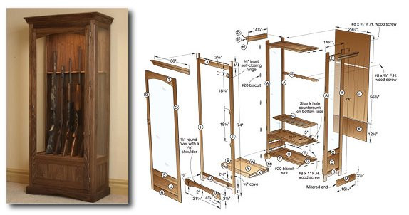 Best ideas about DIY Gun Cabinet Plans
. Save or Pin 3 Gun Cabinet Plans to Try for an Aspiring Woodworker Now.