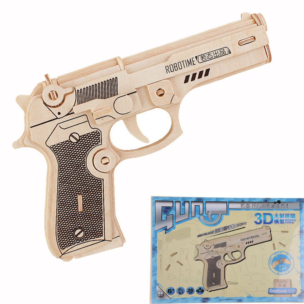 Best ideas about DIY Gun Kit
. Save or Pin 3D DIY Wooden Kids Toys Gun Revolver Puzzle Wood Craft Now.