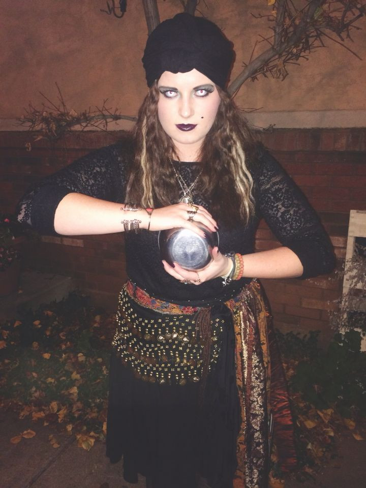 Best ideas about DIY Gypsy Costume
. Save or Pin My Fortune Teller Halloween Costume Crimped hair white Now.