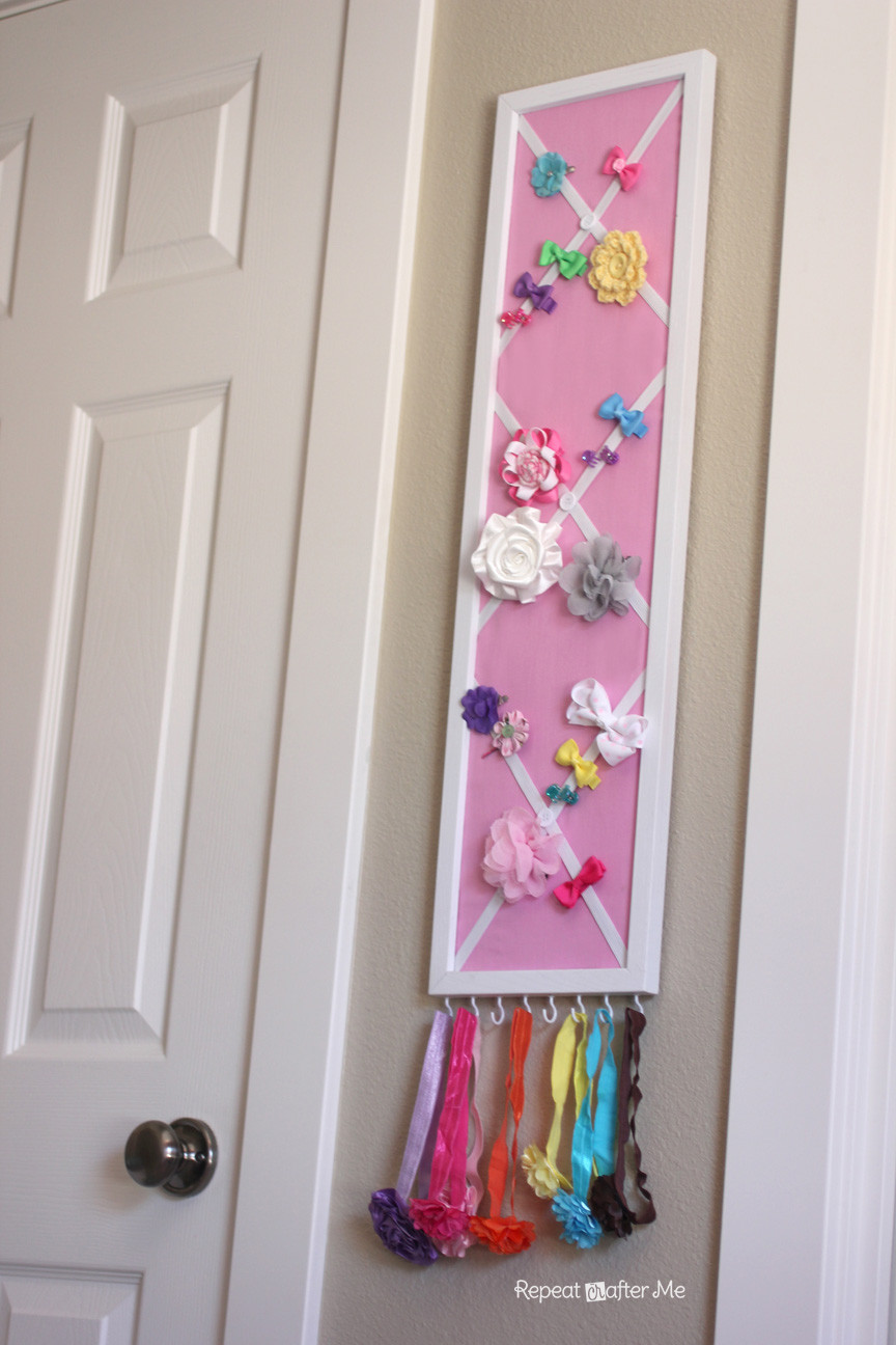 Best ideas about DIY Hair Bow Organizer
. Save or Pin DIY Hair Bow Holder or Message Board Repeat Crafter Me Now.