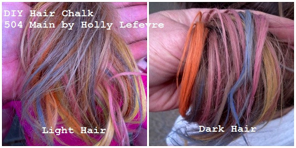 Best ideas about DIY Hair Chalking
. Save or Pin 504 Main by Holly Lefevre DIY Hair Chalk tutorial Now.