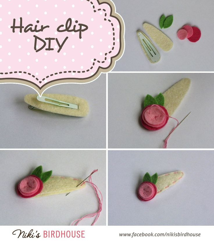 Best ideas about DIY Hair Clips
. Save or Pin Easy DIY felt hair clip Now.