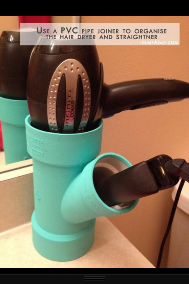 Best ideas about DIY Hair Dryer And Curling Iron Holder
. Save or Pin 41 best images about Curling Iron Storage Ideas on Pinterest Now.