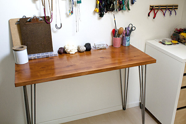 Best ideas about DIY Hairpin Legs
. Save or Pin DIY hairpin leg desk Decoist Now.