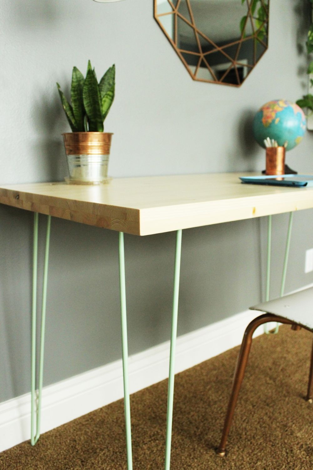 Best ideas about DIY Hairpin Legs
. Save or Pin DIY Contemporary Hairpin Leg Desk Now.