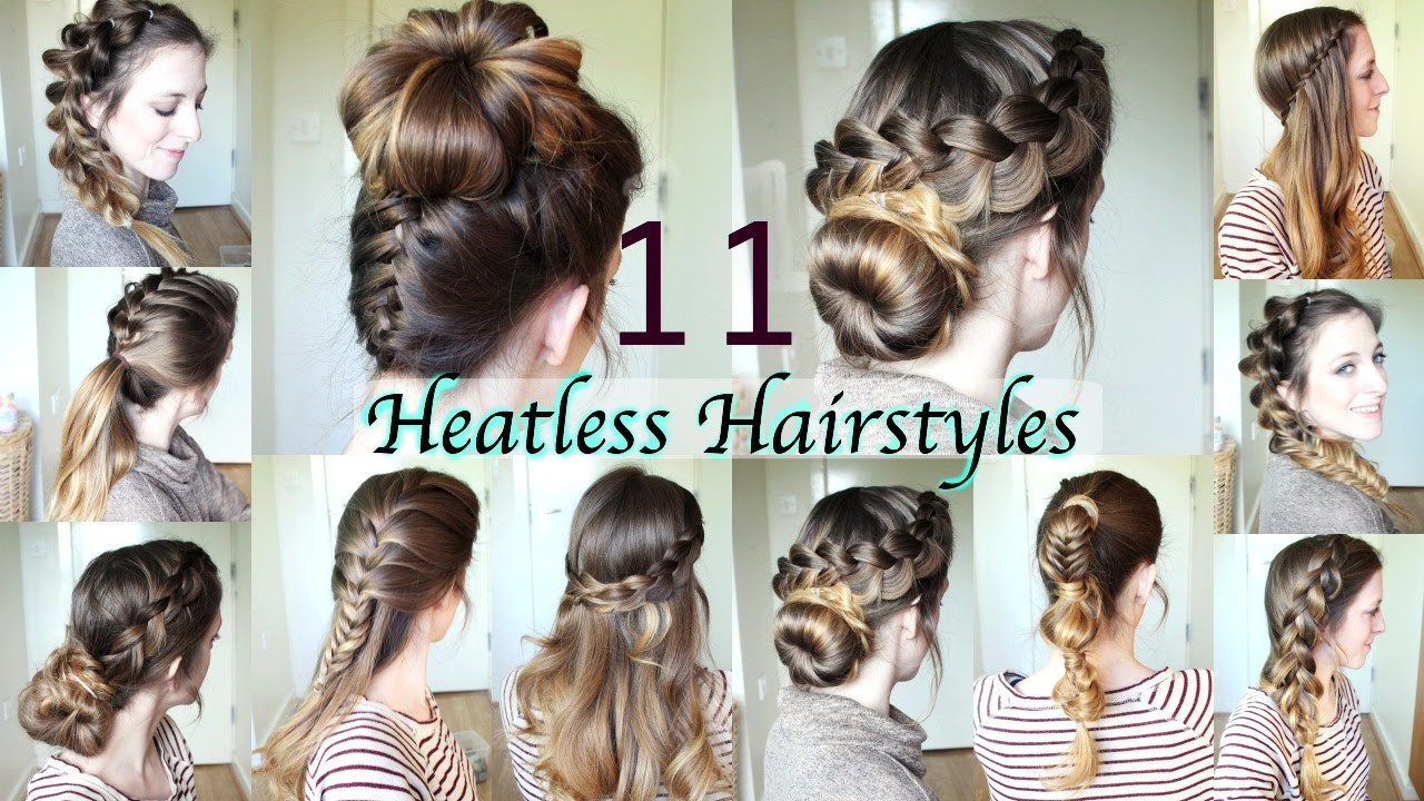Best ideas about DIY Hairstyles For Short Hair
. Save or Pin 11 Heatless Hairstyles Now.