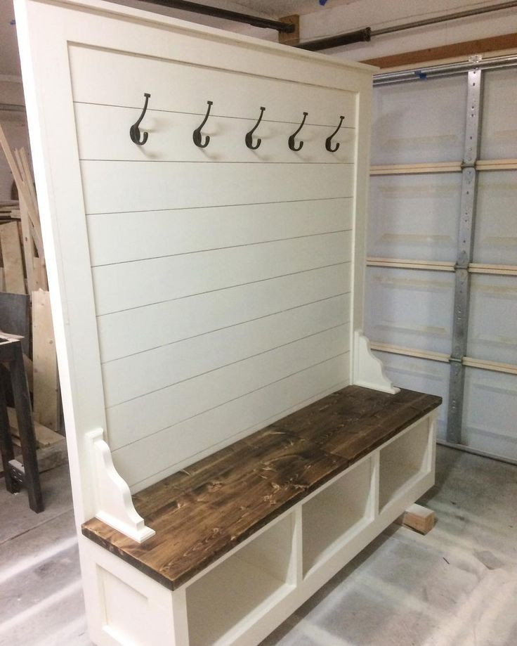Best ideas about DIY Hall Tree Bench
. Save or Pin Awesome Builds Shiplap hall tree bench Now.