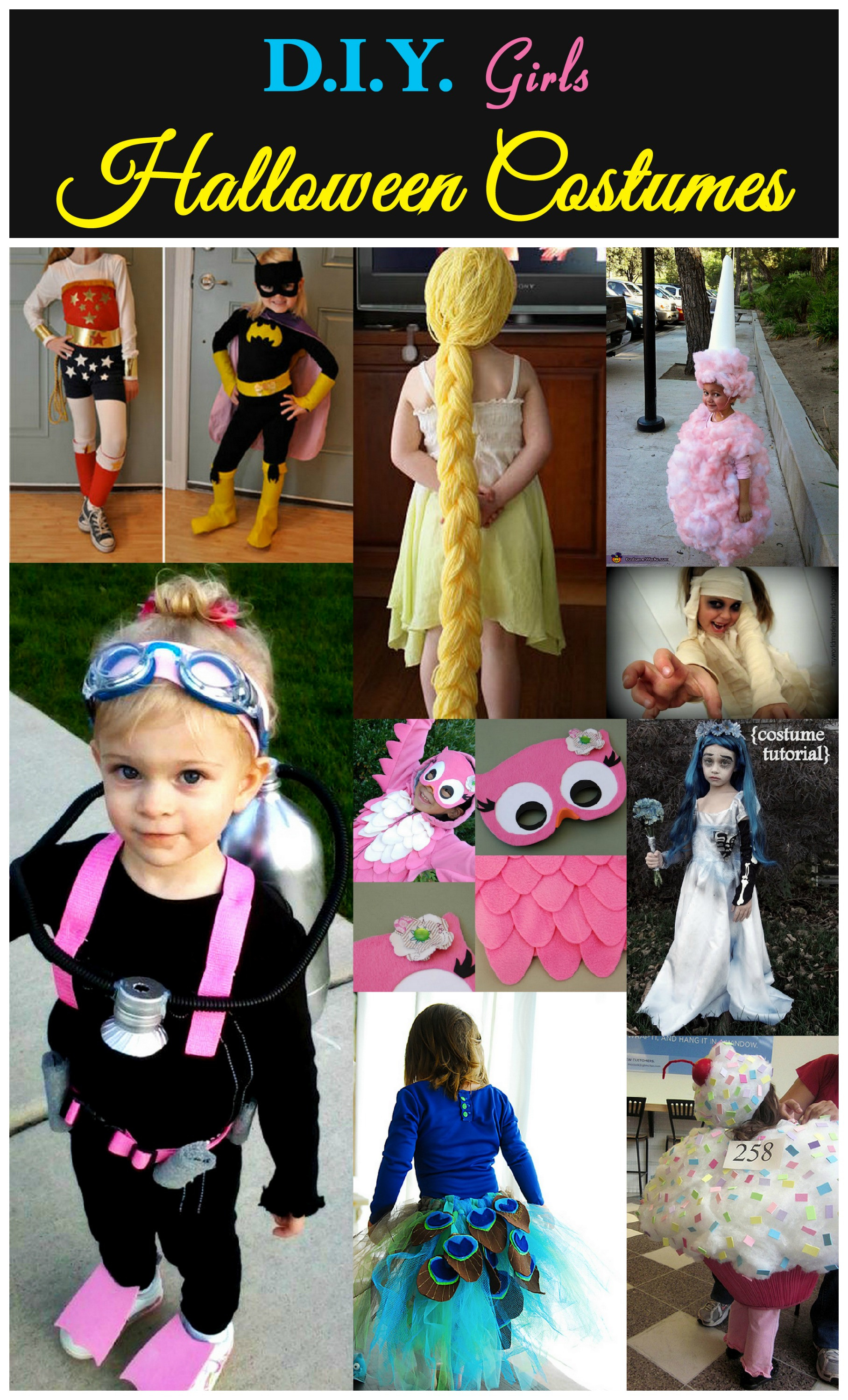 Best ideas about DIY Halloween Costume Girls
. Save or Pin D I Y Girls Halloween Costumes Now.