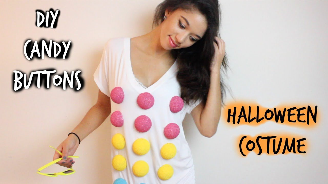Best ideas about DIY Halloween Costumes Youtube
. Save or Pin DIY Candy Buttons Last Minute Halloween Costume ♡ Now.