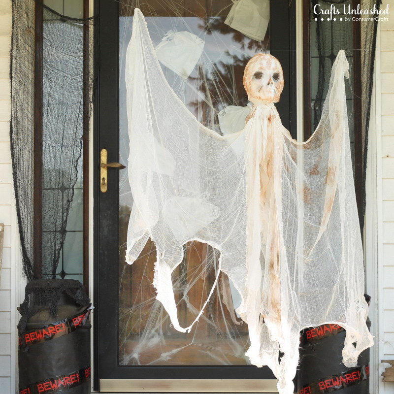 Best ideas about DIY Halloween Decorations For Outside
. Save or Pin DIY Outdoor Halloween Decorations Hanging Mummy Ghost Now.