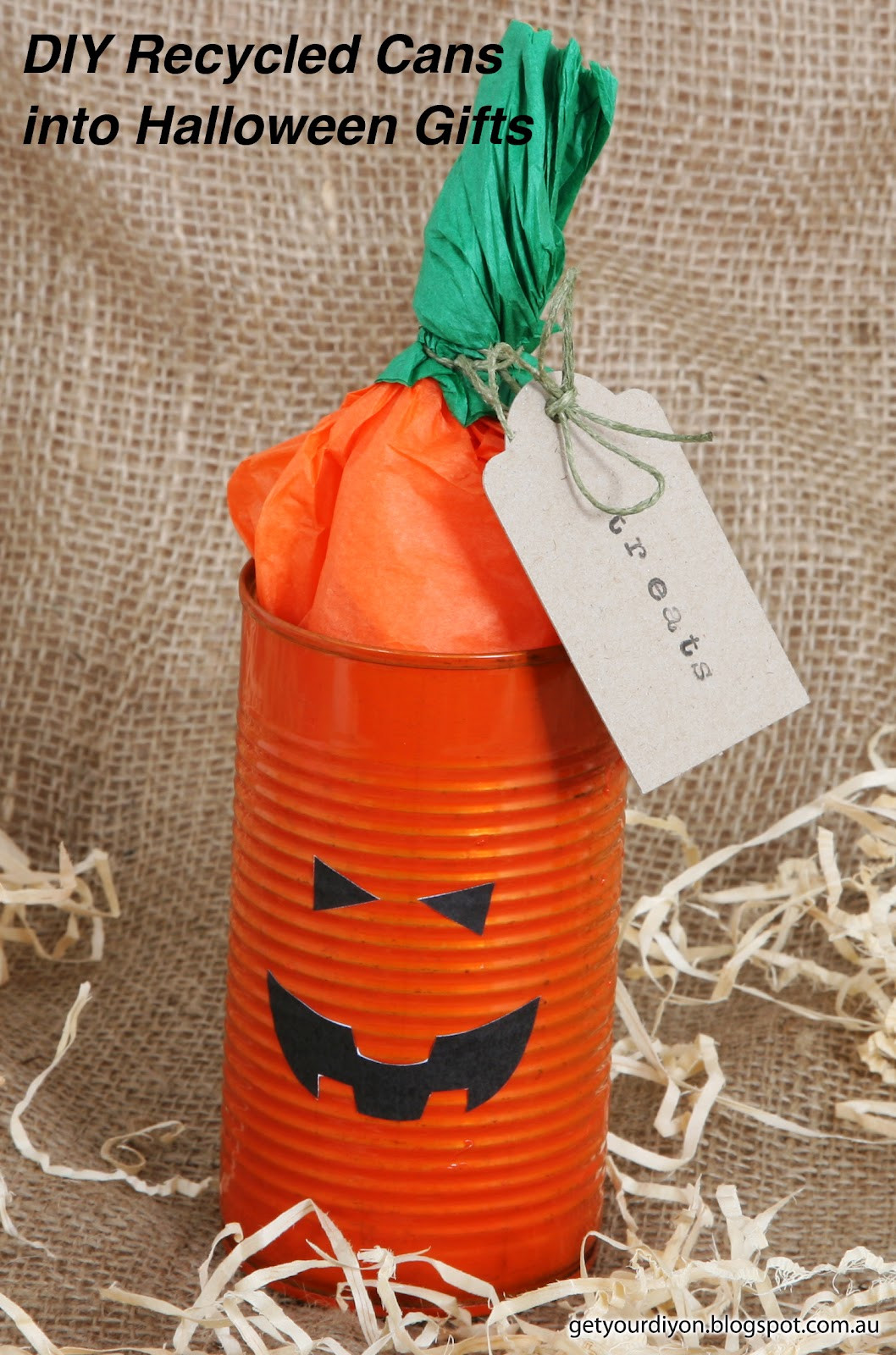 Best ideas about DIY Halloween Gifts
. Save or Pin Get Your D I Y D I Y Recycle cans into Halloween Gifts Now.